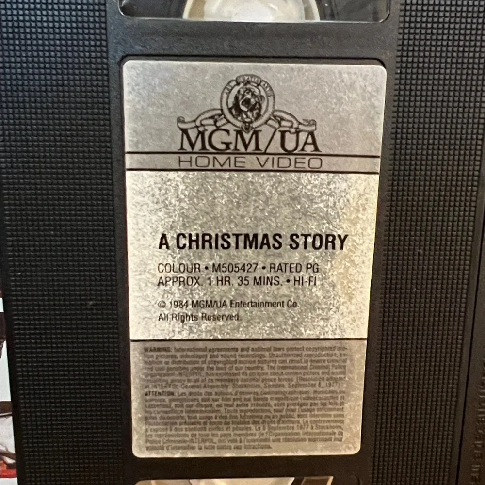 VINTAGE VHS tape of the classic holiday film A Christmas Story 80s 90s UNTESTED - Picture 6 of 14